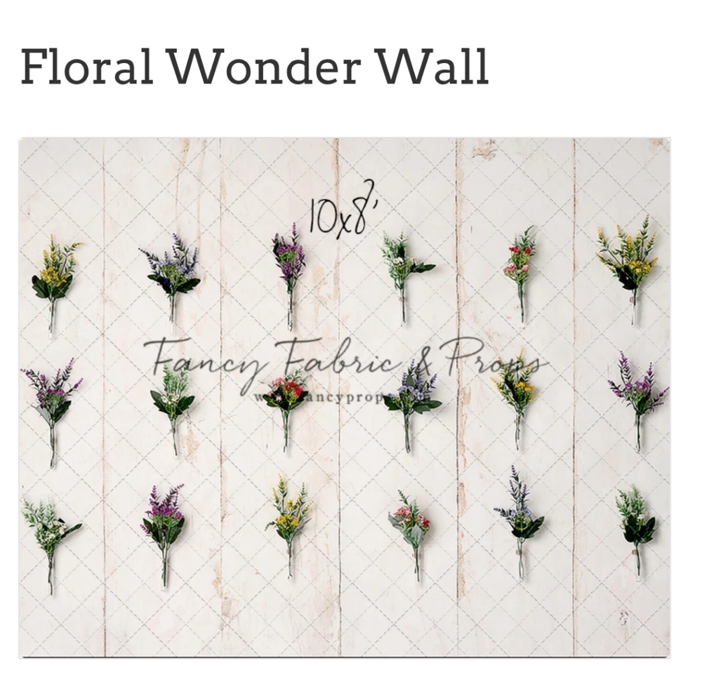 Fancy Fabrics Floral Wall Backdrop